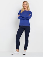 M&Co Blue Petite Pointelle Jumper - Image 2 of 5