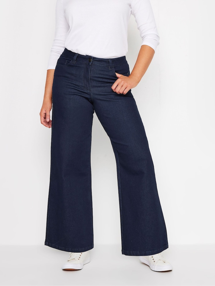 M&Co Blue Wide Leg Jeans - Image 1 of 5
