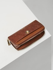 Luella Grey Large Red Eileen Zip Around Purse - Image 2 of 5
