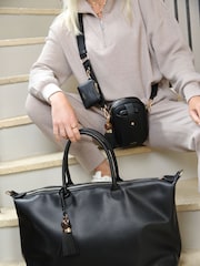 Luella Grey Lana Weekend Travel Black Holdall - Image 5 of 5