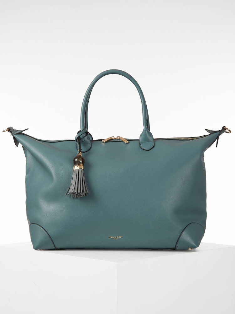 Luella Grey Blue Lana Weekend Travel Holdall - Image 2 of 4