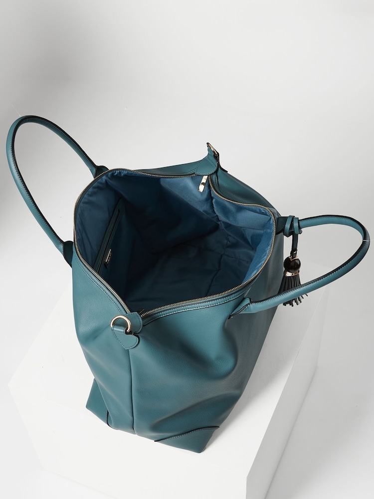 Luella Grey Blue Lana Weekend Travel Holdall - Image 4 of 4