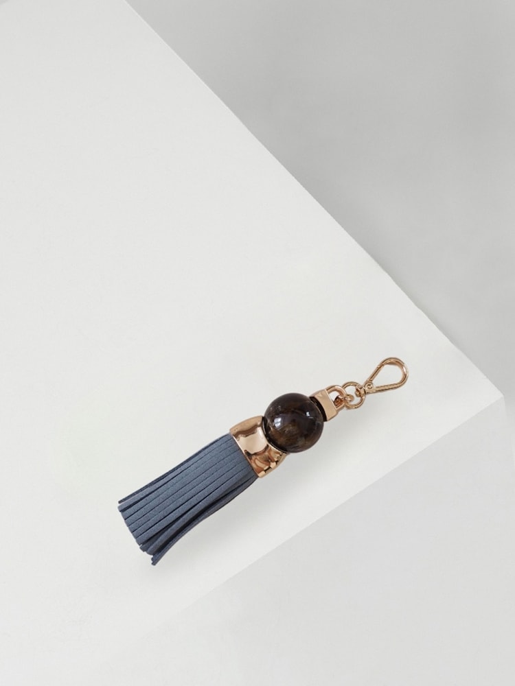 Luella Grey Thames Tassel Beaded Charm Bag - Image 1 of 2