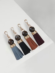 Luella Grey Thames Tassel Beaded Charm Bag - Image 2 of 2