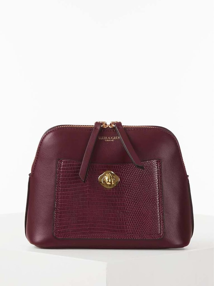 Luella Grey Burgundy Miley Make Up Bag - Image 1 of 5