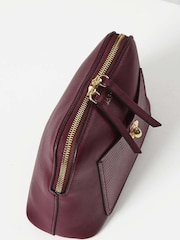 Luella Grey Burgundy Miley Make Up Bag - Image 3 of 5