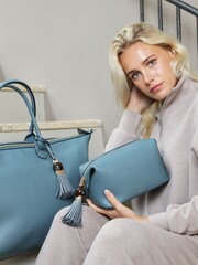 Luella Grey Blue Virginia Wash Bag - Image 4 of 4