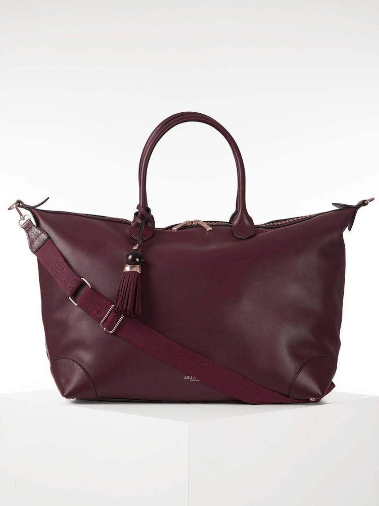 Luella Grey Purple Lana Weekend Travel Holdall - Image 2 of 5