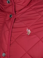 U.S. Polo Assn. Red Womens Lightweight Quilted Jacket - Image 11 of 11