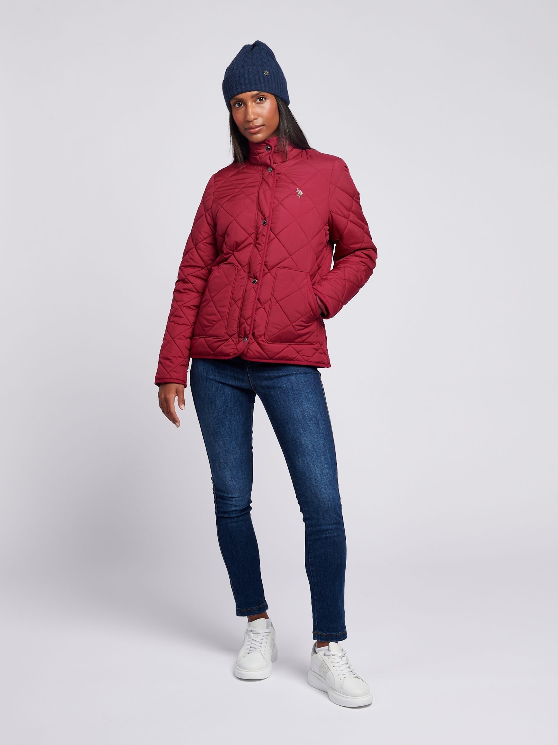 Women's lightweight quilted jacket with hood hotsell