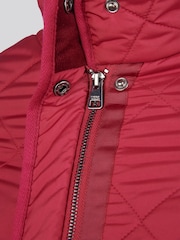 U.S. Polo Assn. Red Womens Lightweight Quilted Jacket - Image 4 of 11
