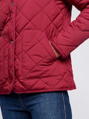 U.S. Polo Assn. Red Womens Lightweight Quilted Jacket - Image 5 of 11