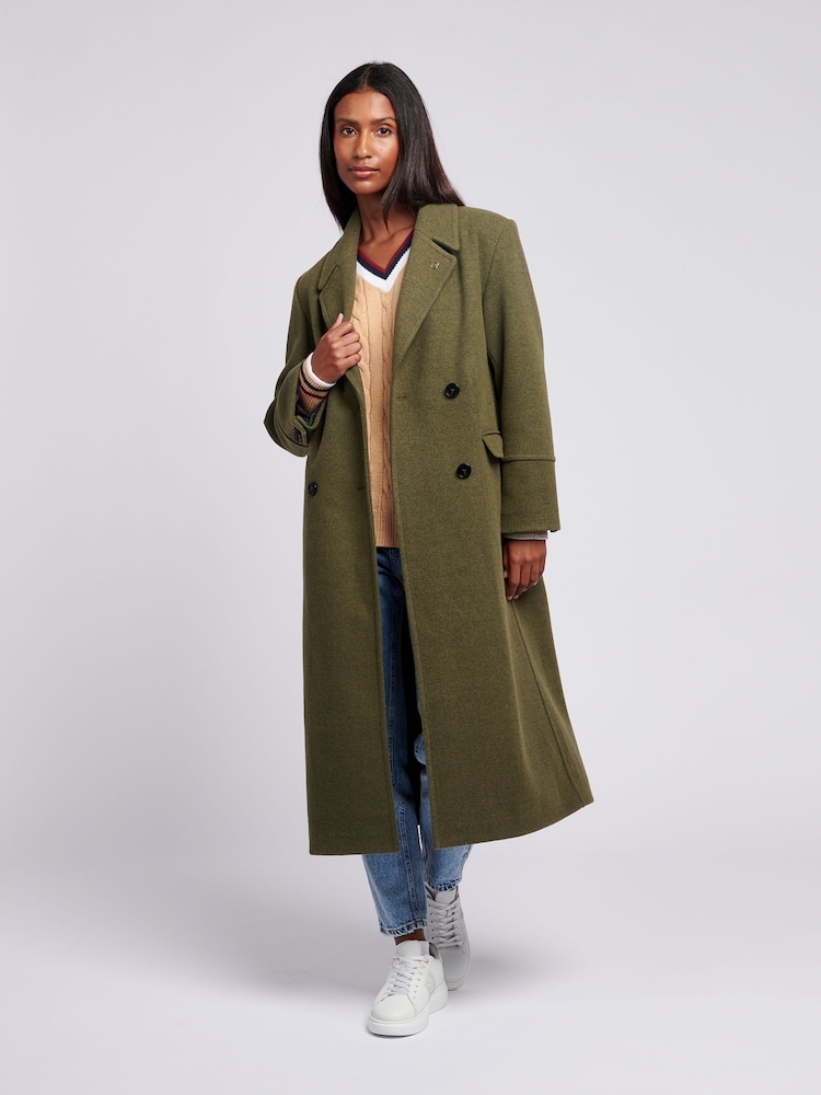 U.S. Polo Assn Green Womens Double Breasted Coat - Image 1 of 12