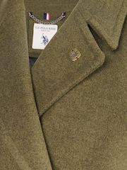 U.S. Polo Assn Green Womens Double Breasted Coat - Image 11 of 12