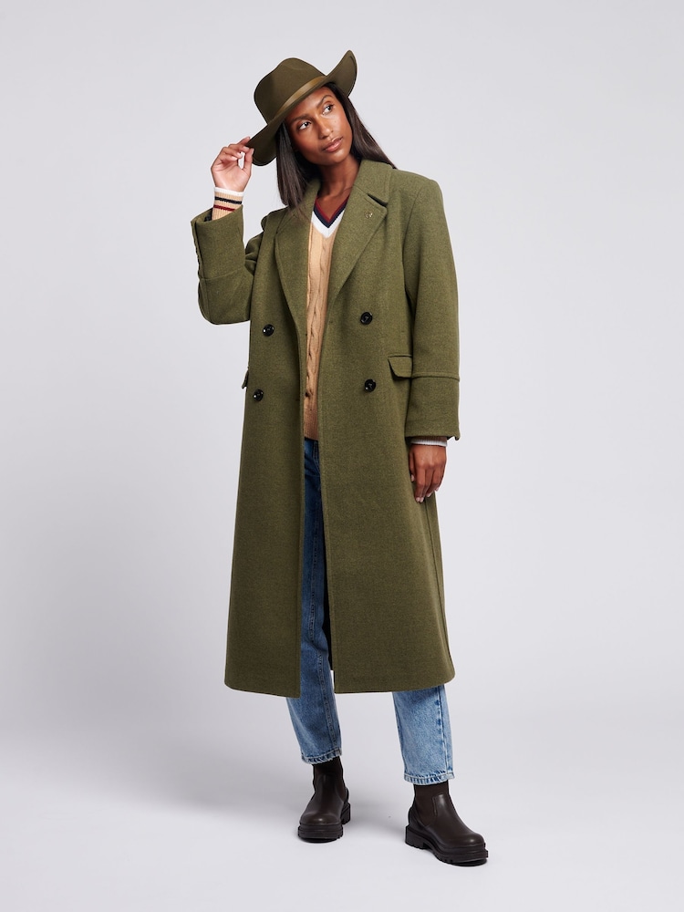 U.S. Polo Assn Green Womens Double Breasted Coat - Image 3 of 12
