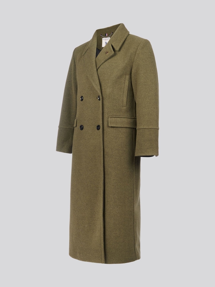 U.S. Polo Assn Green Womens Double Breasted Coat - Image 9 of 12
