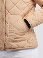 U.S. Polo Assn. Natural Womens Lightweight Quilted Jacket - Image 5 of 12