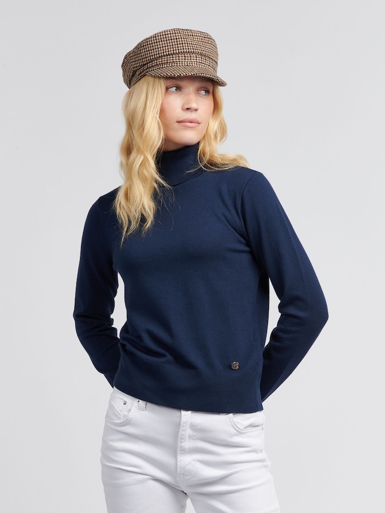Azul - U.S. Polo Assn Womens Roll Neck Fine Knit Jumper - Imagen 5 de 5 Azul - U.S. Polo Assn Womens Roll Neck Fine Knit Jumper - Imagen 5 de 5