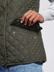 U.S. Polo Assn. Womens Green Hacking Quilted Gilet - Image 5 of 9