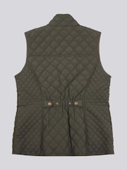U.S. Polo Assn. Womens Green Hacking Quilted Gilet - Image 8 of 9