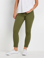 PixieGirl Petite Green Khaki Zip Pkt Skinny Jean - Image 2 of 5