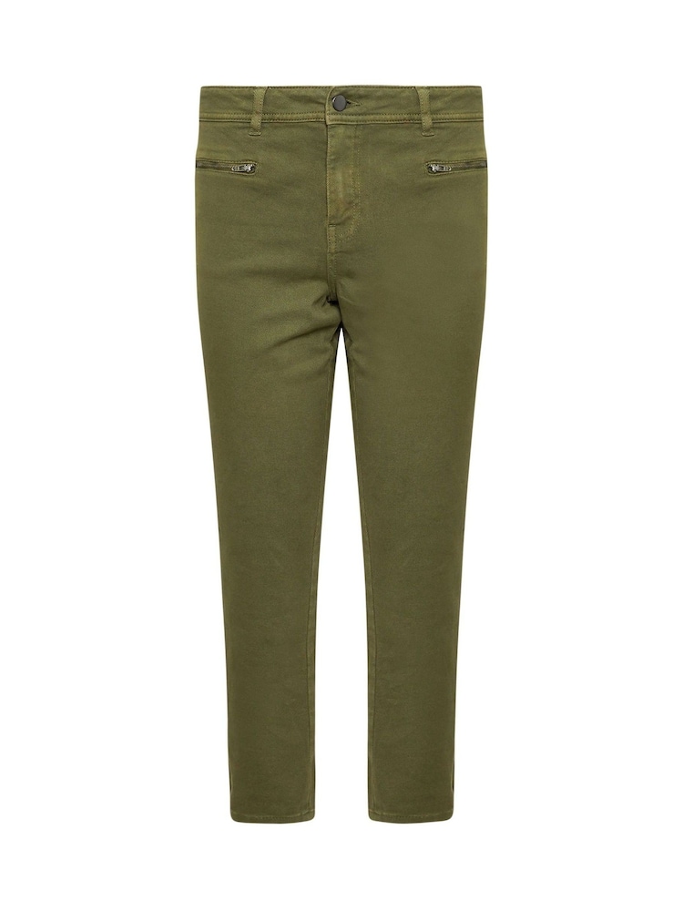 PixieGirl Petite Green Khaki Zip Pkt Skinny Jean - Image 5 of 5