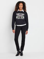 M&Co Blue Flower Print Sweatshirt - Image 2 of 6