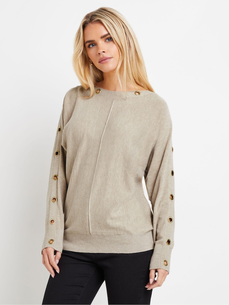 M&Co Natural Petite Batwing Jumper - Image 1 of 5
