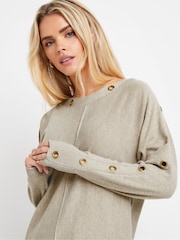 M&Co Natural Petite Batwing Jumper - Image 4 of 5