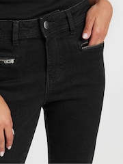 PixieGirl Petite Black Khaki Zip Pkt Skinny Jean - Image 4 of 4