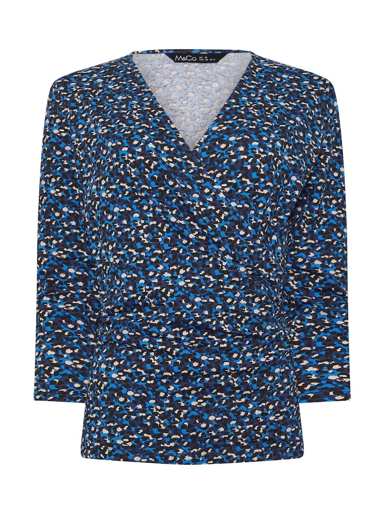 M&Co – Wickeltop mit 3/4-Ärmeln - Bild 5 von 5 M&Co – Wickeltop mit 3/4-Ärmeln - Bild 5 von 5