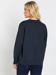 M&Co Blue Petite Animal Print Jumper - Image 2 of 5