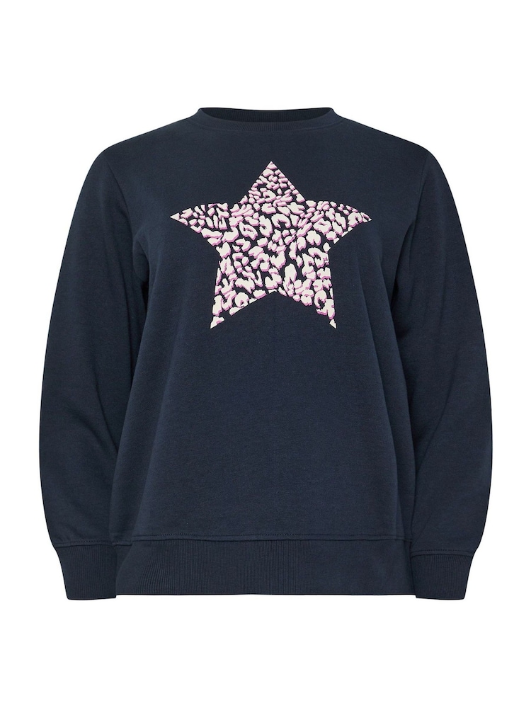 M&Co Blue Petite Animal Print Jumper - Image 5 of 5