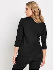 M&Co Black 100% Cotton Crew Neck T-Shirt - Image 3 of 5