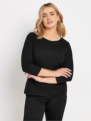 M&Co Black 100% Cotton Crew Neck T-Shirt - Image 4 of 5