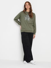 M&Co Green Zebra Printed Star Sweatshirt - Image 2 of 5