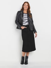 M&Co Black Denim Pencil Skirt - Image 2 of 5