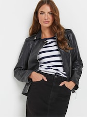 M&Co Black Denim Pencil Skirt - Image 4 of 5