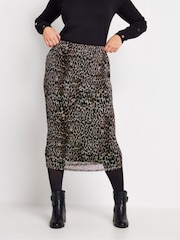 M&Co Animal Print Midi Skirt - Bild 1 von 4