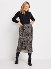 M&Co Animal Print Midi Skirt - Bild 2 von 4