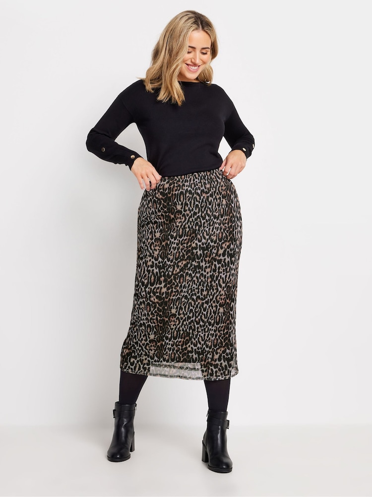 M&Co Animal Print Midi Skirt - Bild 2 von 4 M&Co Animal Print Midi Skirt - Bild 2 von 4