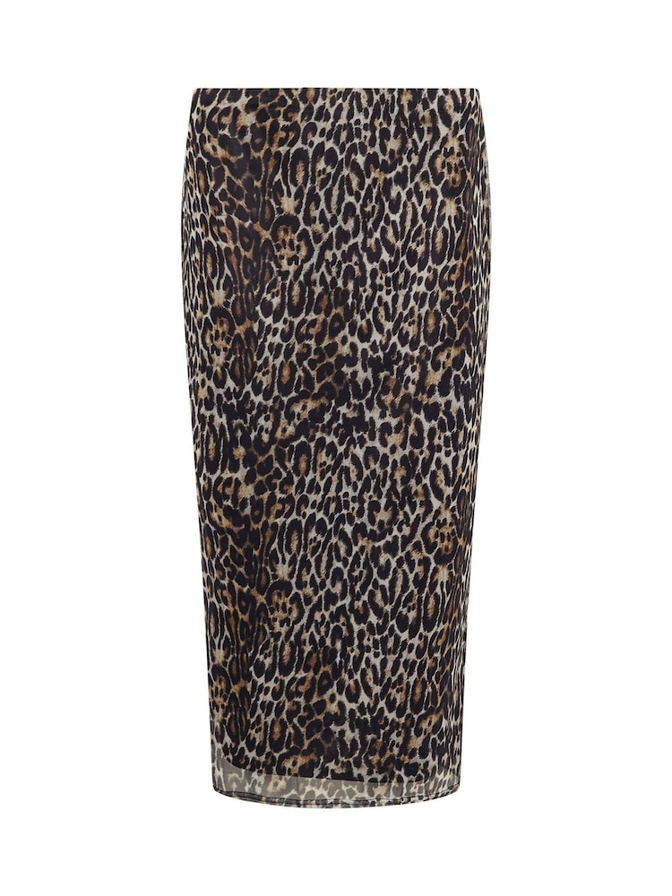 M&Co Animal Print Midi Skirt - Bild 4 von 4 M&Co Animal Print Midi Skirt - Bild 4 von 4