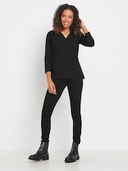 M&Co Blue Wrap Tops 2 Pack - Image 4 of 7