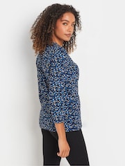 M&Co Blue Wrap Tops 2 Pack - Image 5 of 7