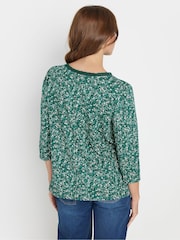 M&Co Blue 3/4 Sleeve 100% Cotton Tops 2 Pack - Image 4 of 8