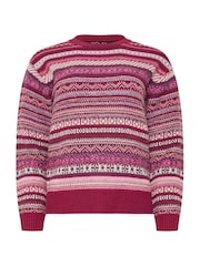 M&Co Pink Petite Fairisle Pattern Design Jumper - Image 5 of 5