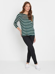 M&Co Green Stripe 100% Cotton T-Shirts 3 Pack - Image 3 of 9