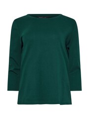 M&Co Green Stripe 100% Cotton T-Shirts 3 Pack - Image 9 of 9