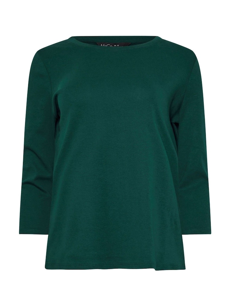 M&Co Green Stripe 100% Cotton T-Shirts 3 Pack - Image 9 of 9