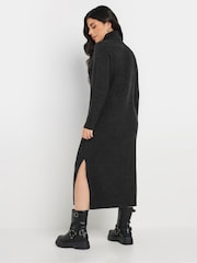 PixieGirl Petite Black Premium Roll Neck Dress - Image 3 of 5